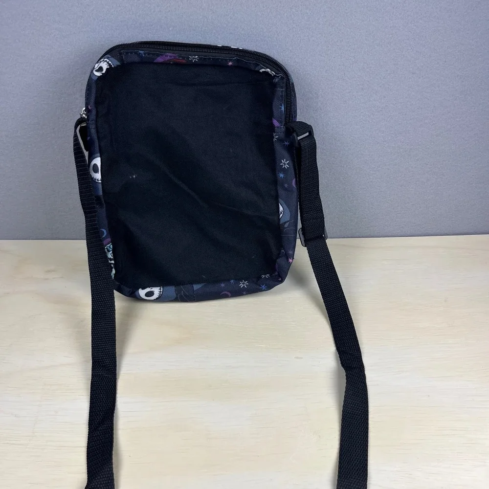 Disney Nightmare Before Christmas Jack Sally Crossbody Messenger Bag Black